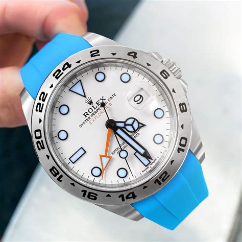 Rolex explorer blue strap